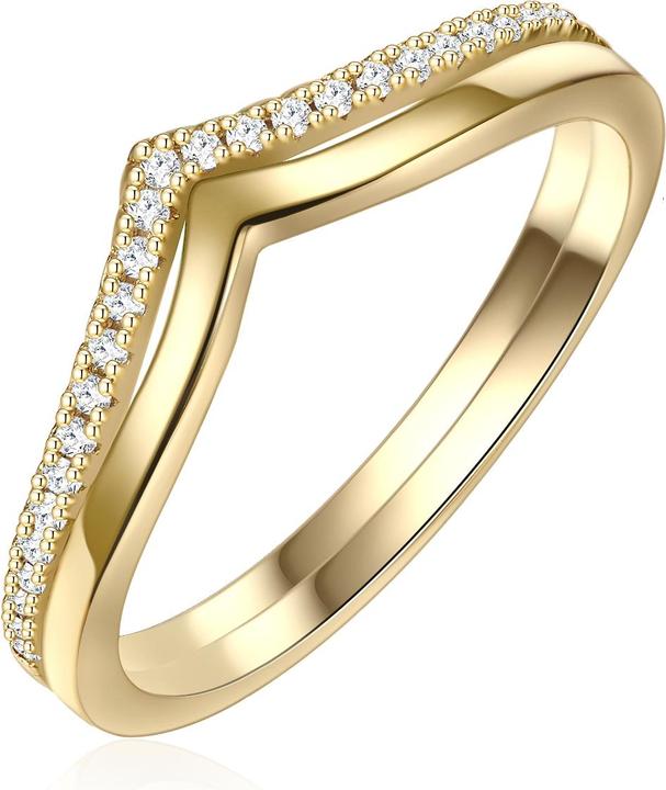 Immagine prodotto Glanzstücke München Donna Argento Sterling Cubic Zirconia Oro Giallo - 28343 (48, 925 Argento)