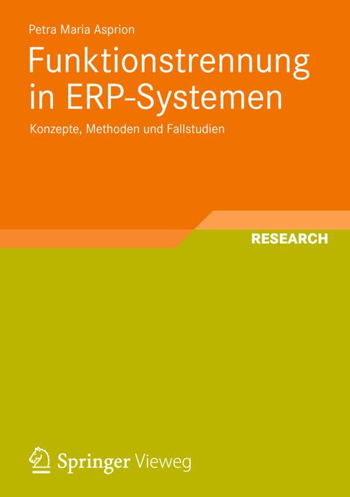 Produktbild Funktionstrennung in ERP-Systemen (Deutsch, Petra Maria Asprion, 2013)