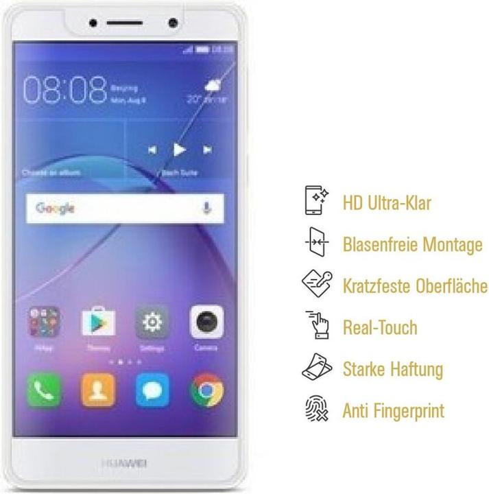 Actual product image Protectorking 2x Panzerfolie Anti-Shock HD Klar (2 Piece, Mate 9 Lite)