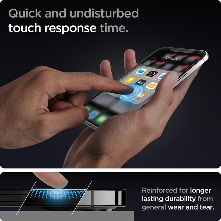 Produktbild Spigen tR EZ Fit (2 Stück, Apple iPhone 12, Apple iPhone 12 Pro)