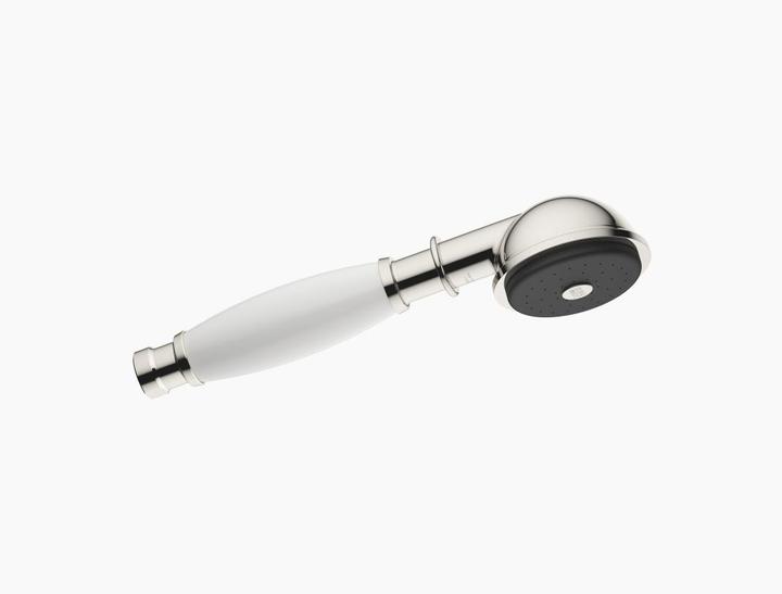 Produktbild Dornbracht Madison Metall-Handbrause mit Porzellangriff (weiss), 28002970 (9 l/min)