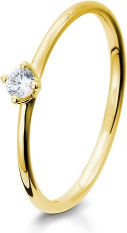 Breuning RING - BRILL. 0,10 Ct. H/si (51, 585/14 K Gold)