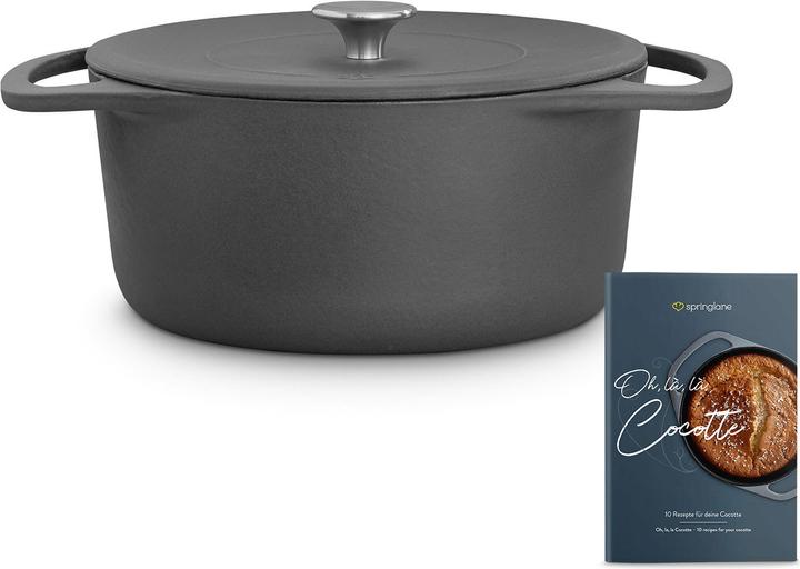 Springlane Cocotte (24 cm, Bräter + Schmortopf, Gusseisen)