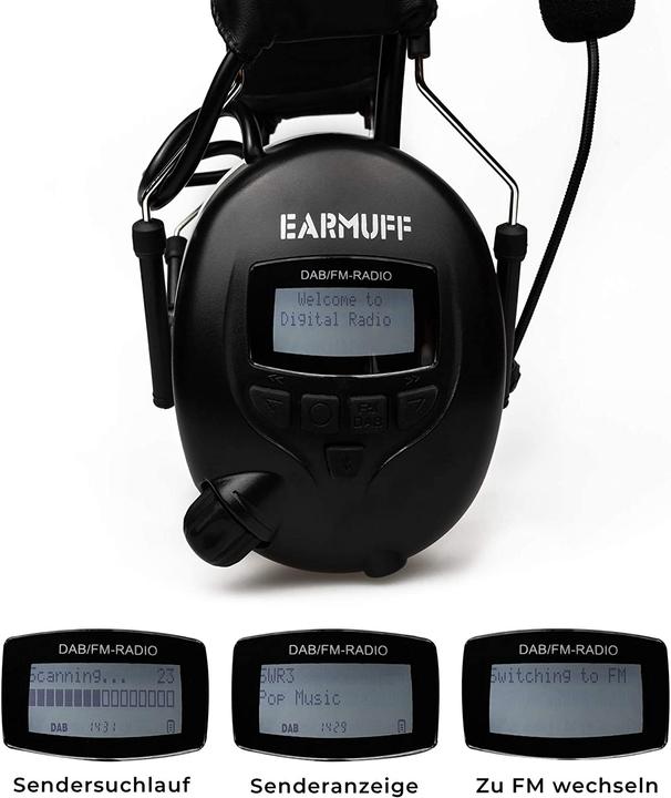 Produktbild Earmuff Gehörschutz mit DAB+ & FM 31dB (1 x)