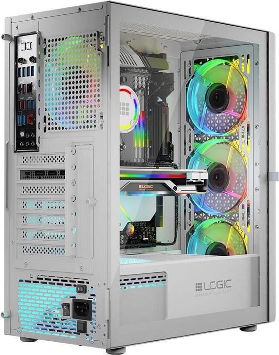 Actual product image Logic ARAMIS ARGB MINIDI USB 3.0 Enclosure White (ATX)