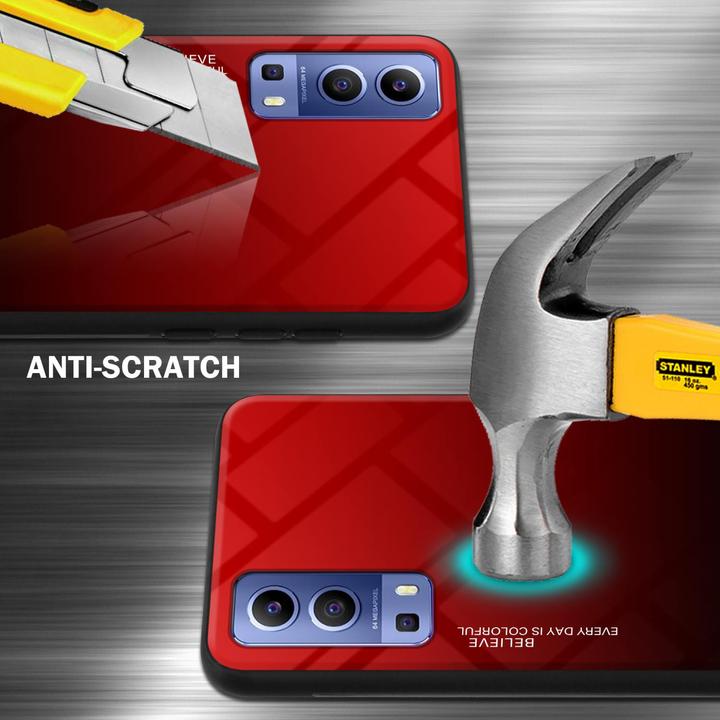 Produktbild Cadorabo TPU 2 Farben Glas Hülle (Vivo Y72 5G, Vivo Y52s 5G)