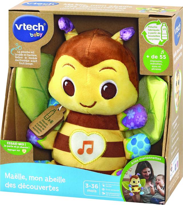 Productafbeelding VTech Maëlle, mon abeille des découvertes (bouteilles plastique recyclées) (24.50 cm)