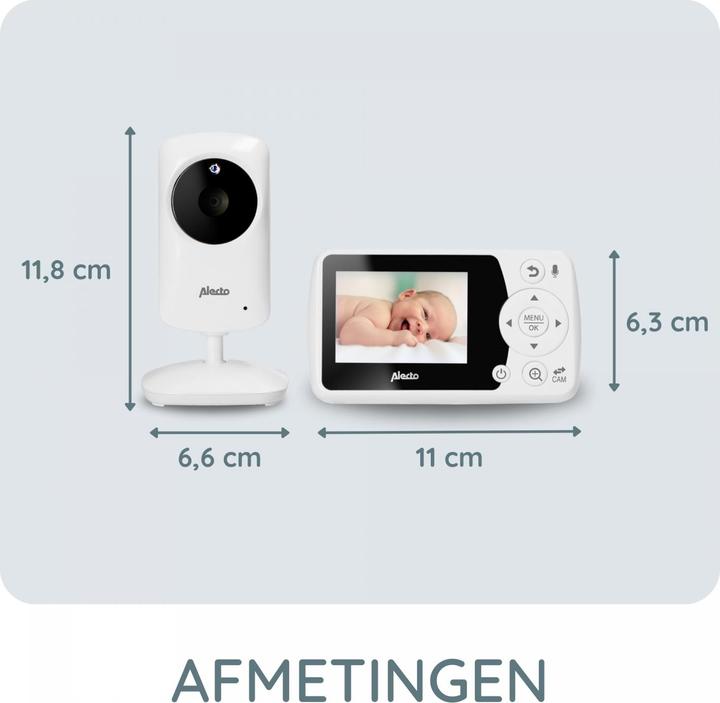 Image du produit Alecto Moniteur bébé avec caméra (Vidéo et audio, 300 m)