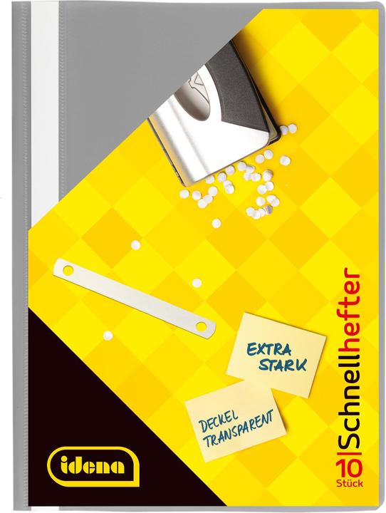 Produktbild Idena Schnellhefter PP extra stark dunkelgrau DIN A4 (A4)