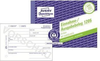 Produktbild Avery Einnahme-/Ausgabebeleg (50 x)