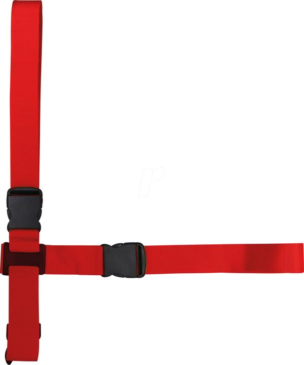 Move Cross Luggage Strap, Red