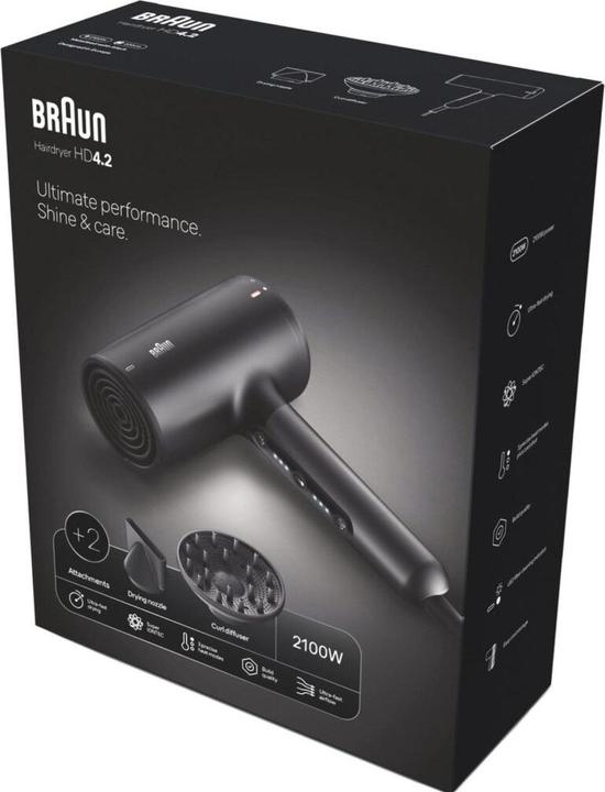 Actual product image Braun HD 4.2 schwarz