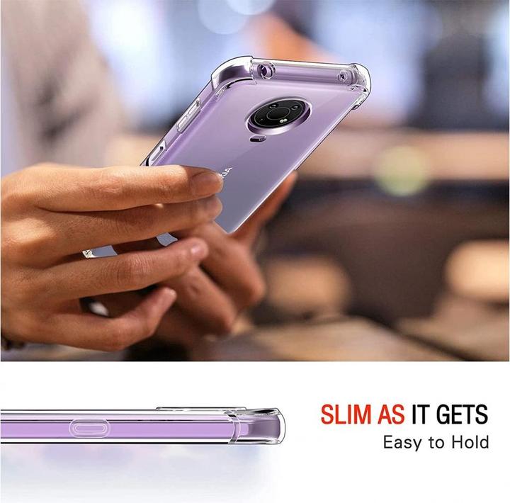 Actual product image Screenguard Nokia G10 Cover Crystal Soft Airbag Bumper (Nokia G10)