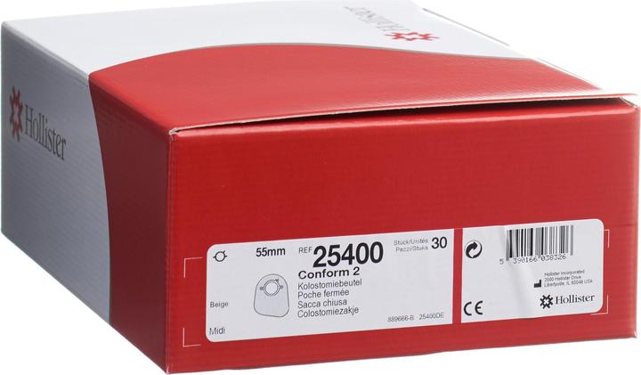 Hollister Incorporated Colostomie Beutel -teilig 55mm hautfarbig (30 Stück, 3264 ml, 370 g)