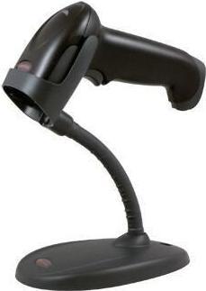 Produktbild Honeywell USB-Kit: 1D schwarzer Scanner (1250G-2) Präsentationsständer mit flexiblem Halsausschnitt (STND-15 (1D-Barcodes)