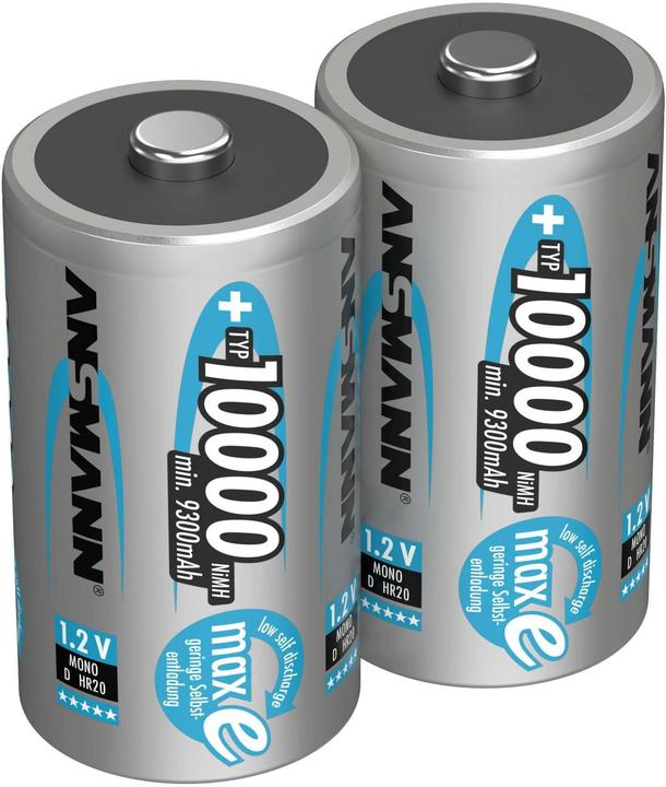Image du produit Ansmann Mono D (2 pcs, D, 9300 mAh)