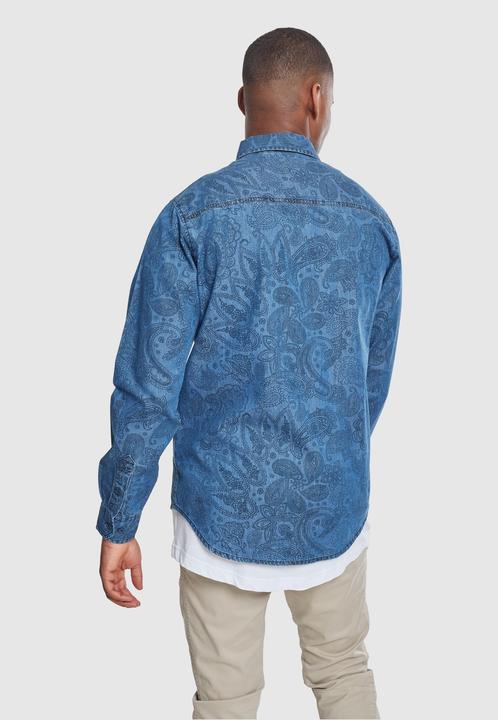 Immagine prodotto Urban Classics Camicia di jeans stampata Paisley (S)