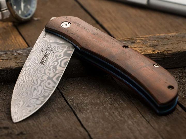 Image du produit Böker Exskelibur I Cocobolo Damas (9 cm)