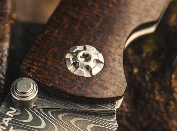 Actual product image Böker M4 Sherman Damascus (7.70 cm)