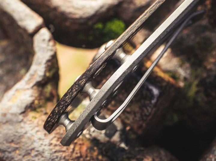 Actual product image Böker M4 Sherman Damascus (7.70 cm)