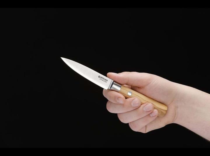 Produktbild Böker Damast Olive Rüstmesser (10 cm)