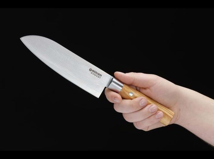 Produktbild Böker Damast Olive Santoku (17.20 cm)