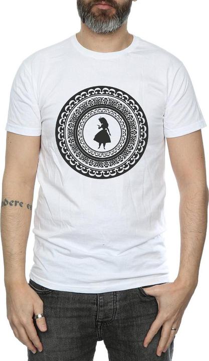 Actual product image Disney Mens Alice In Wonderland Circle T-Shirt (L)