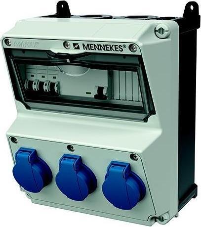 Actual product image Mennekes Socket combination (3 x, CEE 32/3)