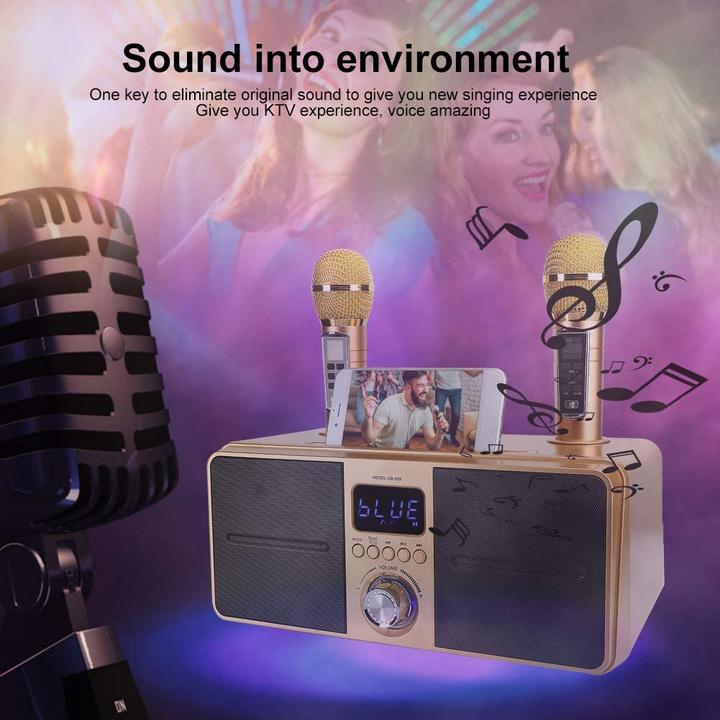 Produktbild Bewinner1 Karaoke Lautsprecher, golden
