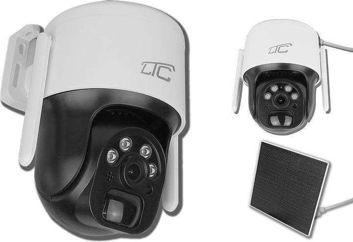 Image du produit Lasmex Caméra IP extérieure rotative solaire blanche IP66 PTZ WiFi IP 3Mpix 3W USB-C 5V 9600mAh 320* SMART (2304 x 1296 Pixels)