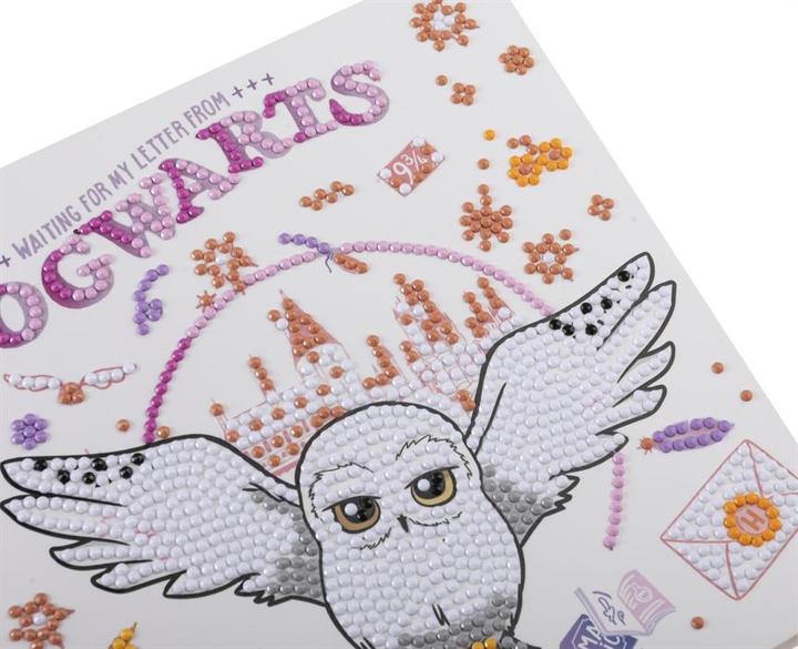 Produktbild Craft Buddy Hogwarts & Hedwig, 18x18cm Crystal Art Card