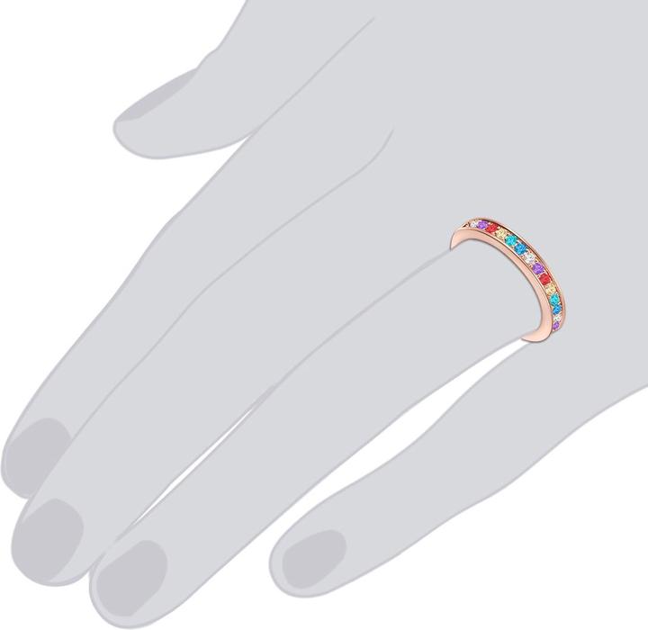 Immagine prodotto Lulu & Jane Donna Lega di metallo decorata con cristalli Swarovski® oro rosa - 29367 (52)