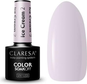 Produktbild Claresa Eiscreme UV-Nagellack 5ml - 2er-Pack (Rosa, UV-Gel Lack)