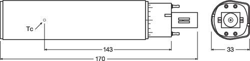 Actual product image Osram Dulux (G24q-3, 10 W, 990 lm, 10 x, F)