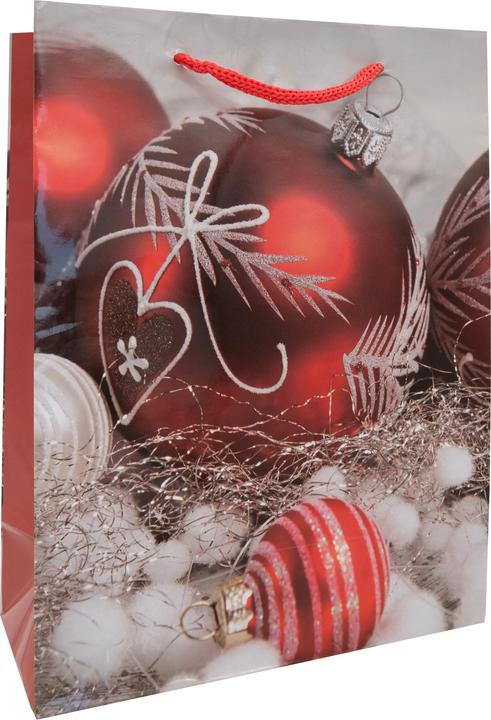 Produktbild Idena Geschenktasche Weihnachten glänzend classic mehrfarbig 33x10x41cm 5fach sortiert (Geschenktüte, 5 x)