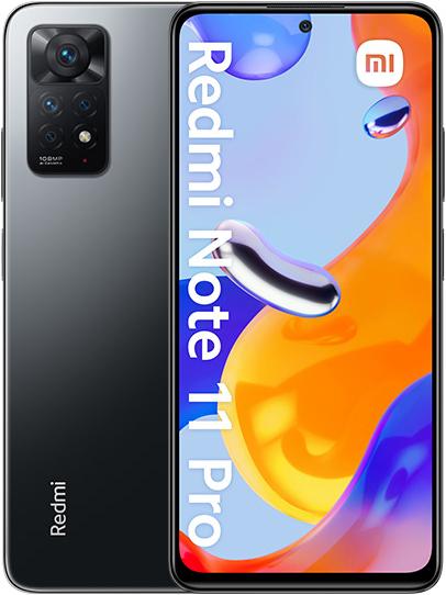 Xiaomi Redmi Note 11 Pro (128 GB, Grey, 6.67", Hybrid Dual SIM, 108 Mpx, 4G)