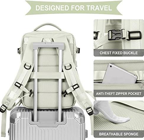 Actual product image Only-Bags.Store Cabin Bag for EasyJet 45x36x20 Travel Backpack Ryanair with USB Port Airplane Backpack