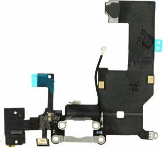 Produktbild OEM Charging Dock Connector mit Audio Flex für iPhone 5 weiss (iPhone 5)