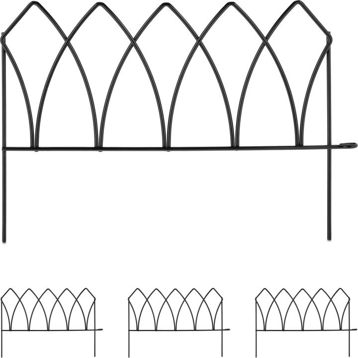 Image du produit Relaxdays 4x Clôture de parterre (43.50 cm)