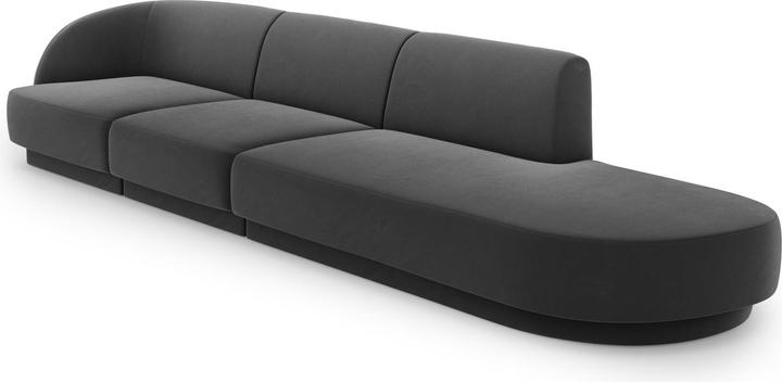 Actual product image Micadoni Boucle Right Sofa, "Miley", 4 Seats, 323x90x70Made in Europe (2 person sofa, 3-seater, 4-seater)