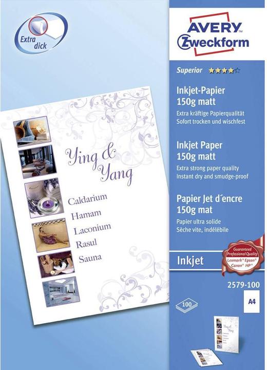 Avery Superior Inkjet Papier (150 g/m², 100 x, A4)