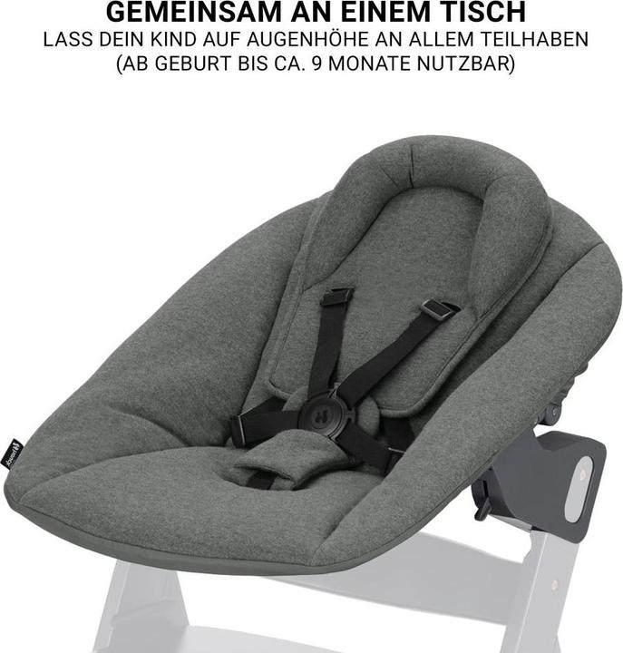 Actual product image Hauck Highchairs Beta Plus White 5-piece Newborn Set - Highchair + 2in1 (Highchair)