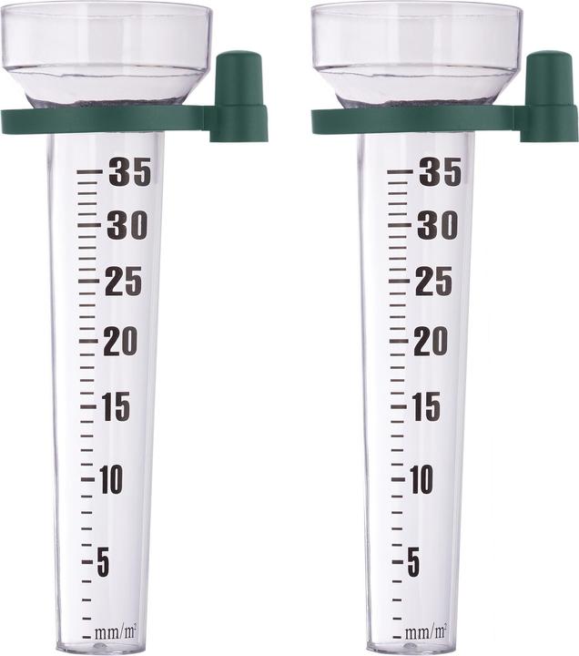 Actual product image Relaxdays 2x rain gauge