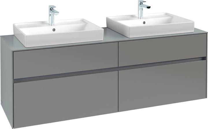 Villeroy & Boch Collaro Waschbeckenunterschrank 1600x548x500 mm, 4 Auszüge, für 2 Waschbecken, C0 (160 x 50 x 55 cm)