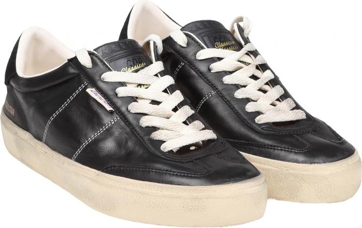 Golden Goose soul star sneakers in black leather (40)