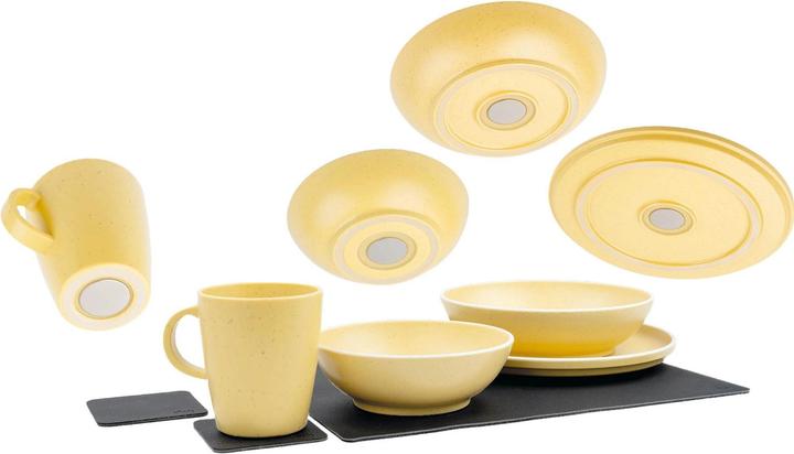 Silwy Magnet-Kunststoff-Geschirrset Dolomit Yellow, Produkttyp
