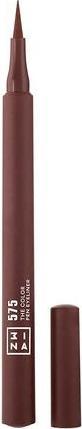 Actual product image 3INA MAKEUP The Color Pen Eyeliner 575 Brown Liquid 10h Longwear Smudge-proof Formula for Sensitive (575 Brown)
