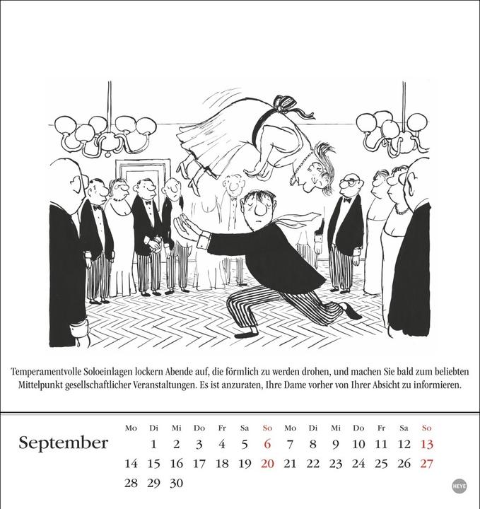 Produktbild Loriot Postkartenkalender 2026 (24 x 17 cm, Harter Einband, Deutsch)