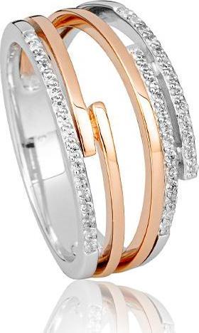 Breuning RING - BRILL. 0,237 Ct. H/si (57, 585/14 K Gold)