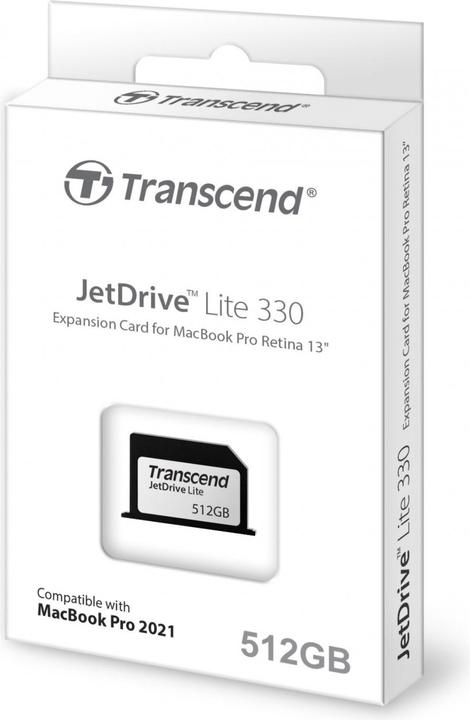 Actual product image Transcend JetDrive Lite 330 (512 GB, CF)